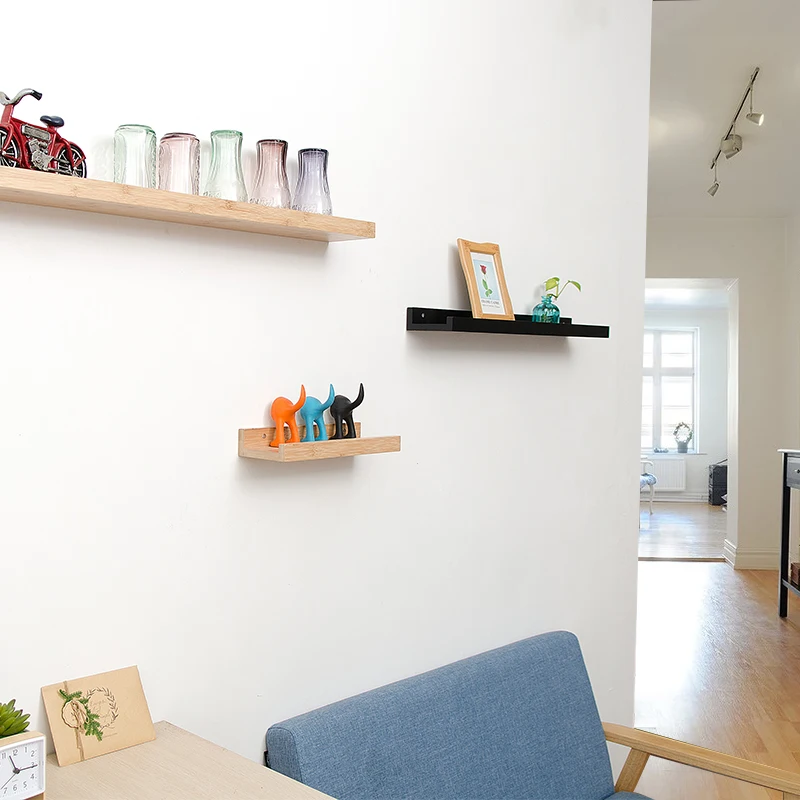Бамбуковая настенная полка|wooden shelf|storage rackwall storage rack |
