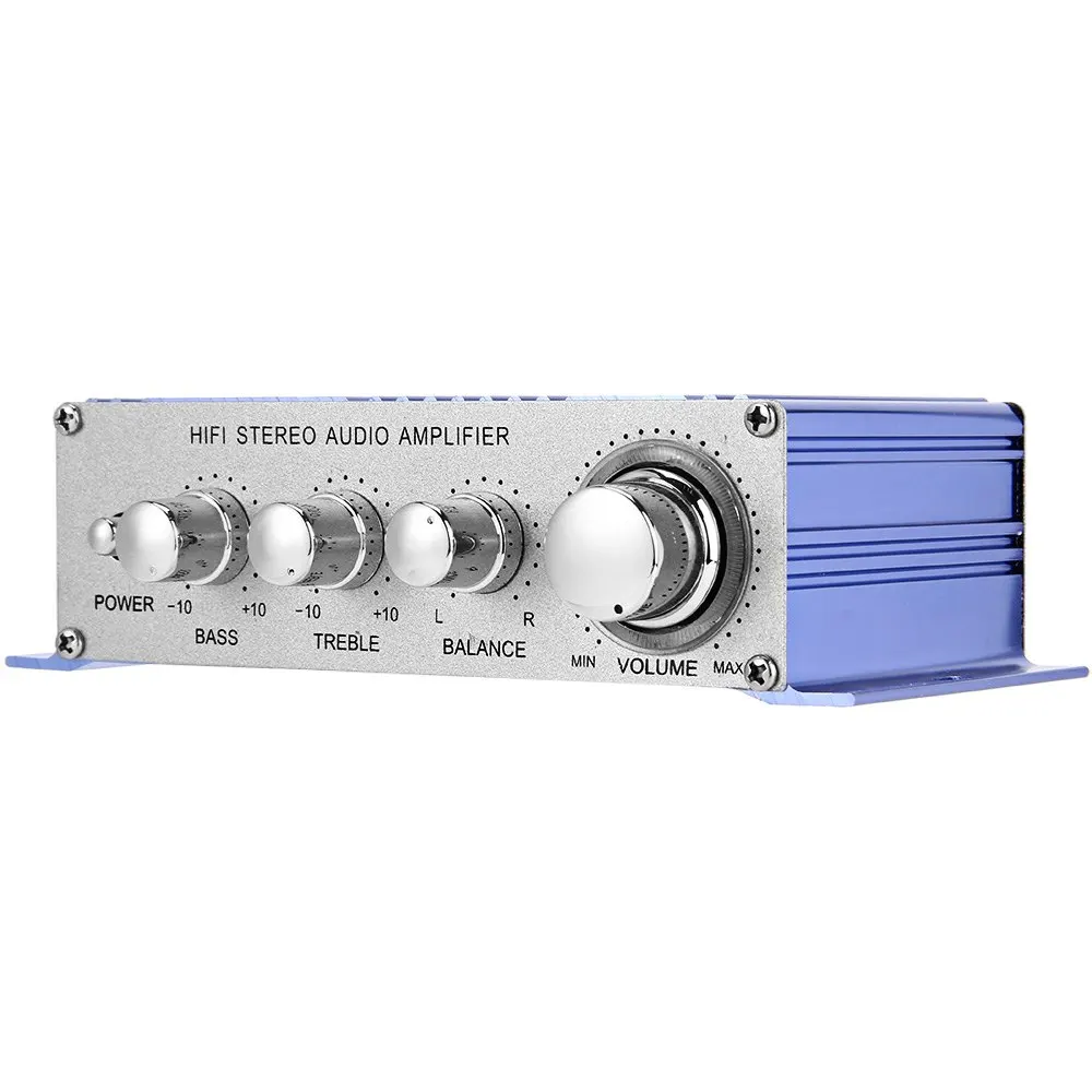 HY 2002 Hi Fi 12 В мини автомобильный стерео усилитель 2 канала аудио поддержка CD DVD MP3