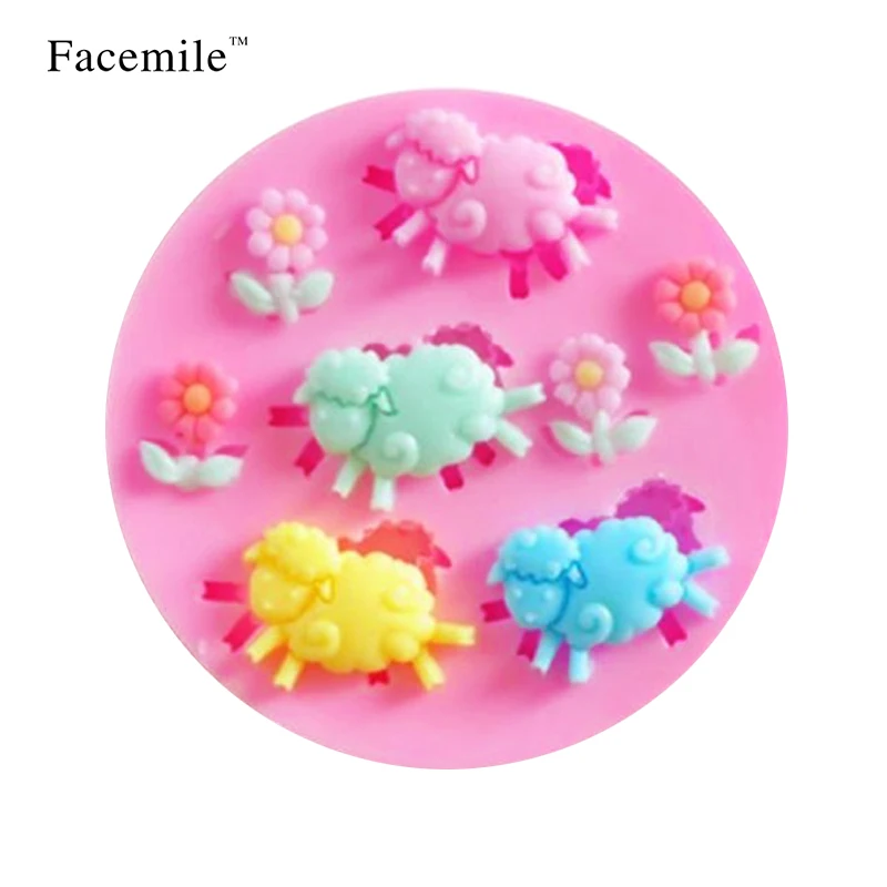 Facemile 6 шт. Овечья пчела конфета из смолы силиконовая форма для торта украшение