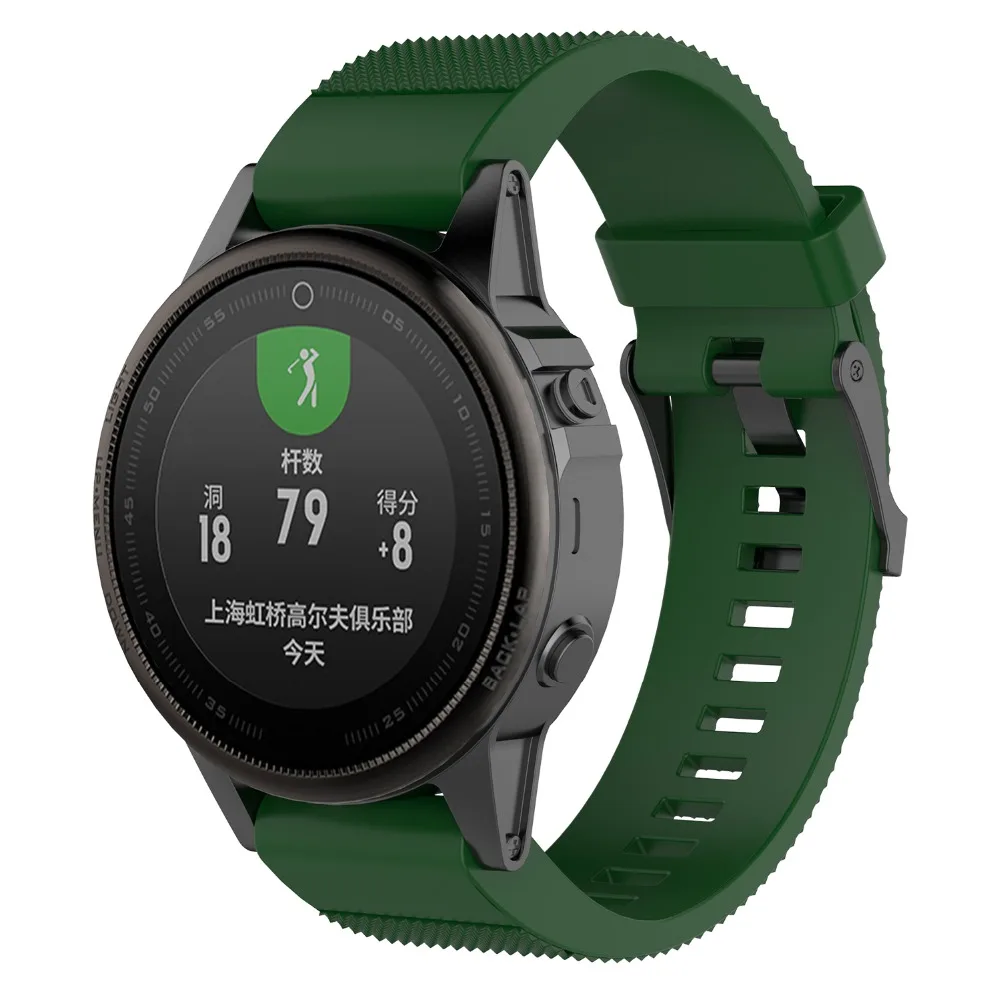 Ремешок силиконовый для Garmin Fenix 20 мм | Электроника