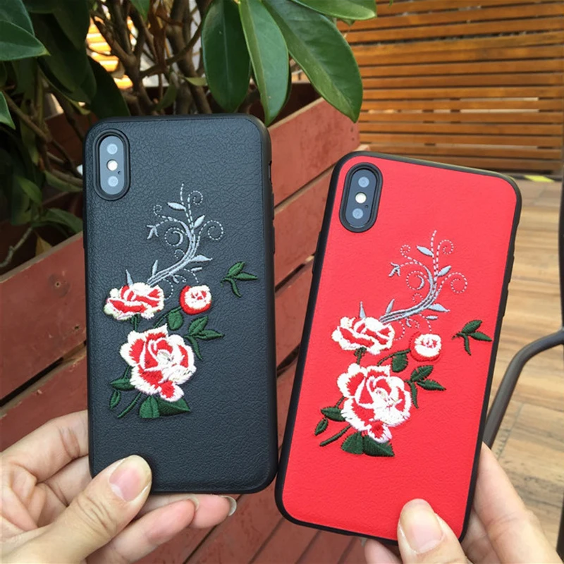 Роскошный чехол для телефона CHAOLIDA ручной работы с вышивкой IPhone X 6 6S Plus 7 8 8Plus