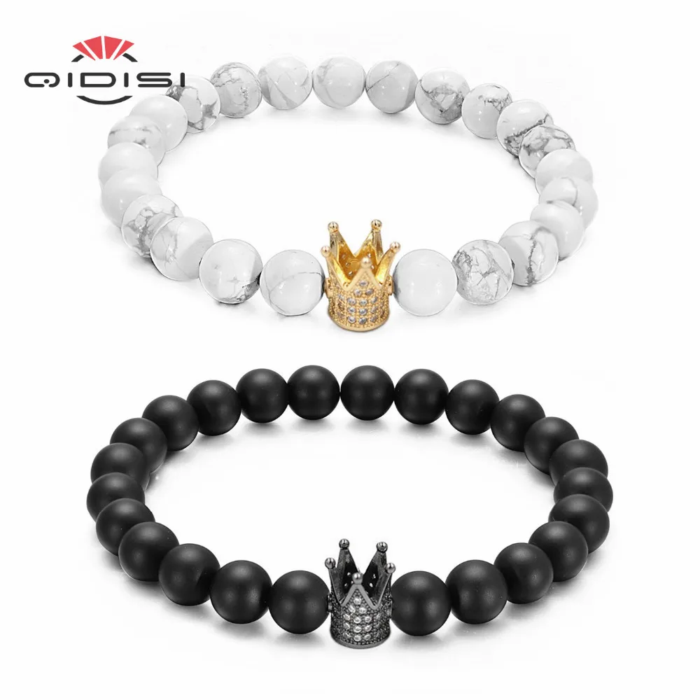 Мужской браслет с бусинами из натурального камня 6 мм | Украшения и аксессуары