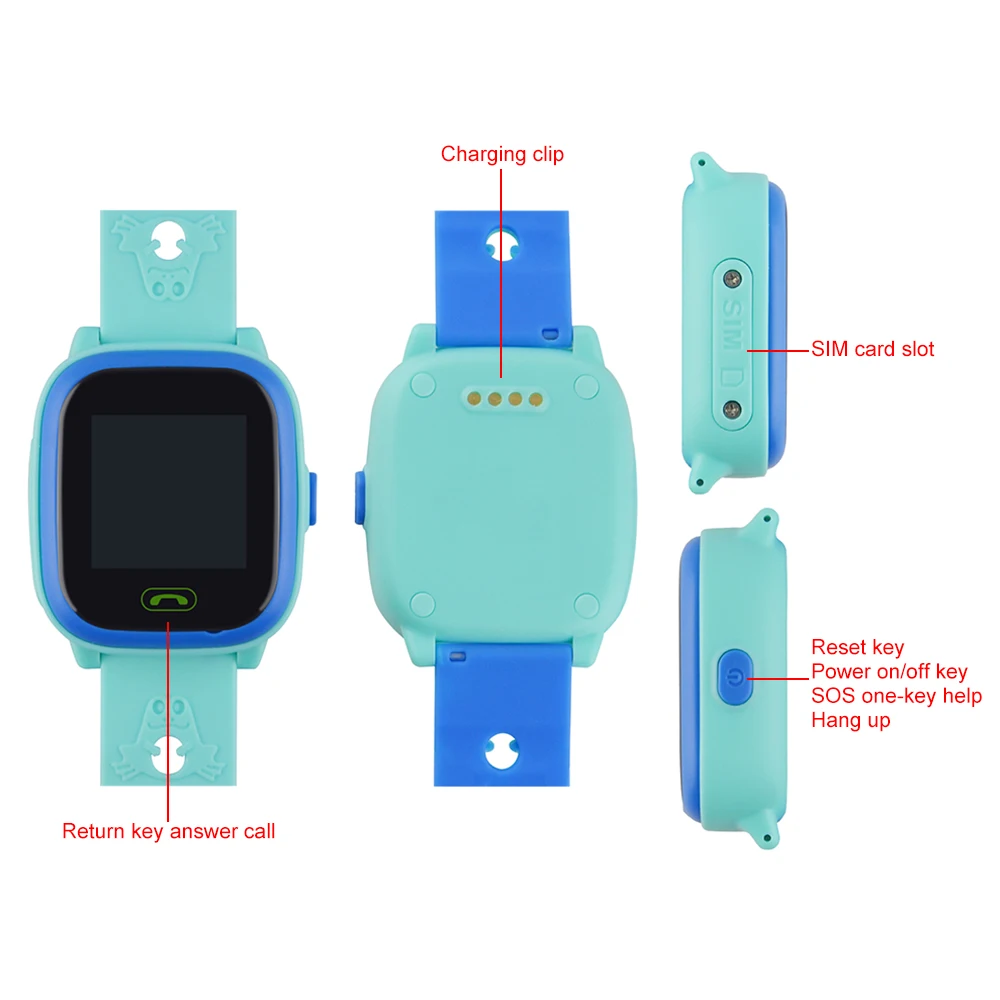 HW8 Waterproof Child Smart Watches Touch Screen GPS Tracker SOS Call Voice Safety Watch Language English/Russian Free APP