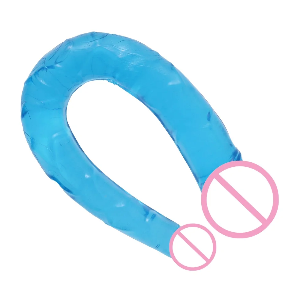 Гибкий двойной фаллоимитатор для пениса вагинальный и анальный дилдо стимуляции