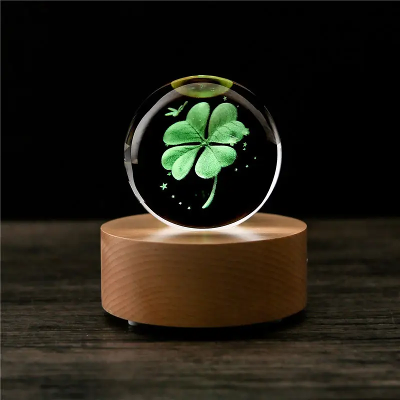 Креативная хрустальная музыкальная шкатулка с беспроводным Bluetooth управлением