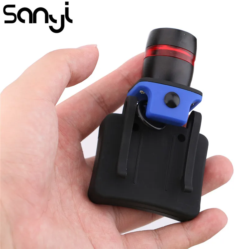 

SANYI 3 Modes XPE LED Cap Hat Headlight Riding Headlamp Flashlight Head Torch Lamp Clip on Light Fishing Head Lamp Using 3xAAA