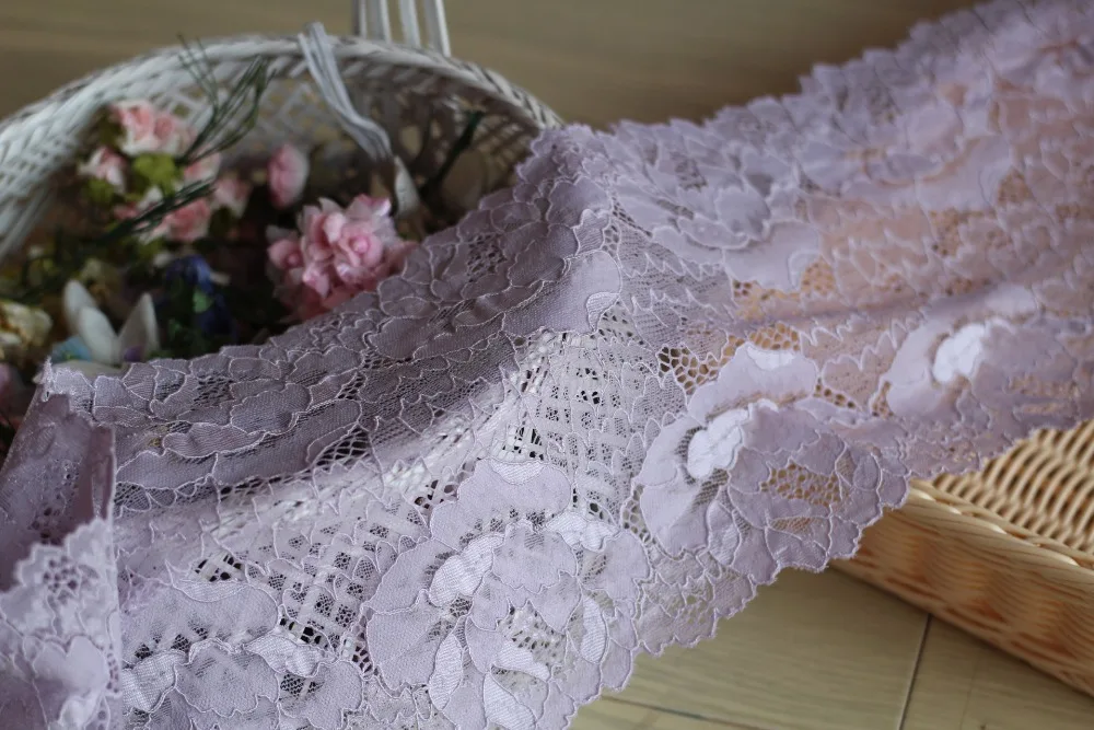 Украшение для волос ручной работы 18 см шириной 2 ярда лавандовый туман широкая