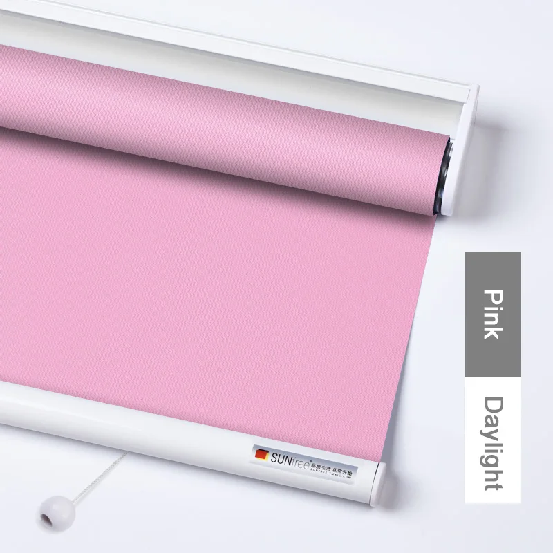 Daylight pink SUNFREE Пружинные рулонные шторы система экономии труда Автоматическая рольставни для офиса/Kitch/спальни сделано для измерения - Цвет: Daylight pink