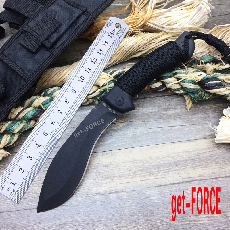 Get FORCE Новый 5Cr15Mov лезвие Тактический джунгли нож заказной Полный Тан Открытый