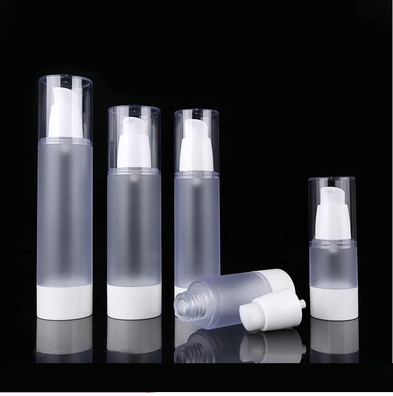 50ML plastic airless pump bottle for lotion emulsion serum liquid foundation eye essence whitening complex recovery packing | Красота и