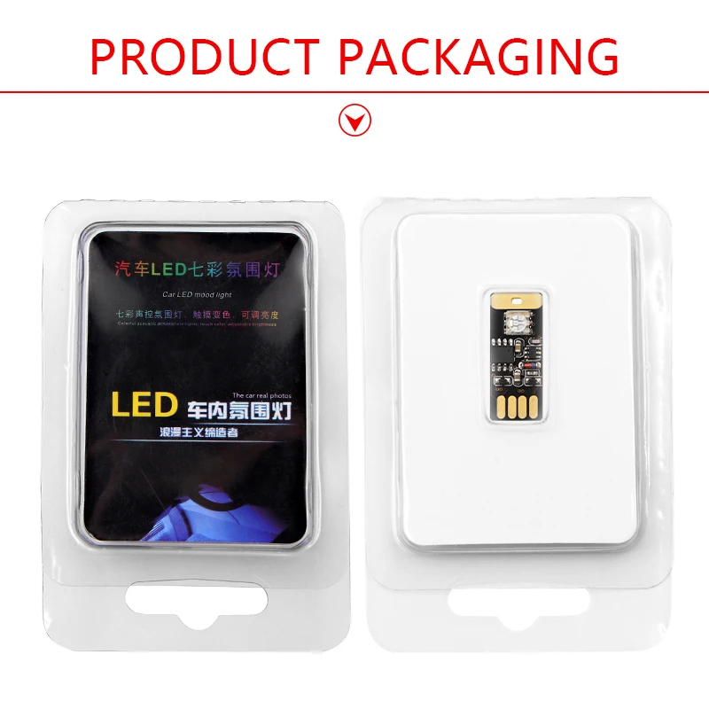 Автомобильный Стайлинг светодиодный USB атмосферный свет DJ RGB мини цветная