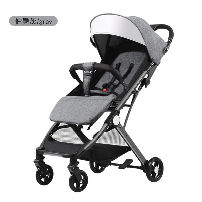 Grey 6,5 кг портативная детская коляска для новорожденных, складная коляска для путешествий, легкая детская коляска - Цвет: Grey