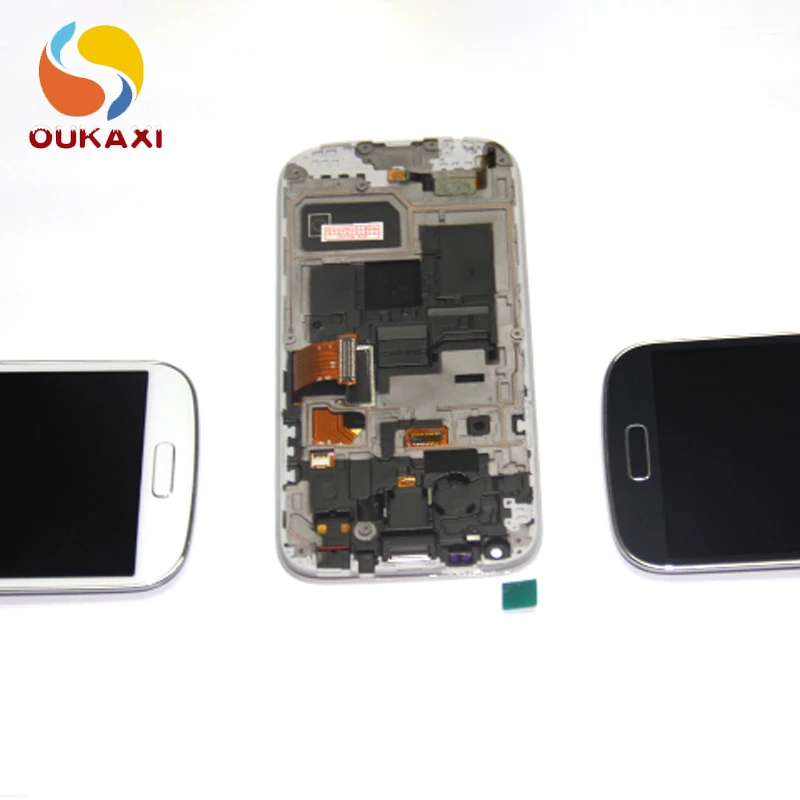 I9195 ЖК дисплей для Samsung Galaxy S4 Mini i9195 i9190 i9192 сенсорный экран дигитайзер + рамка