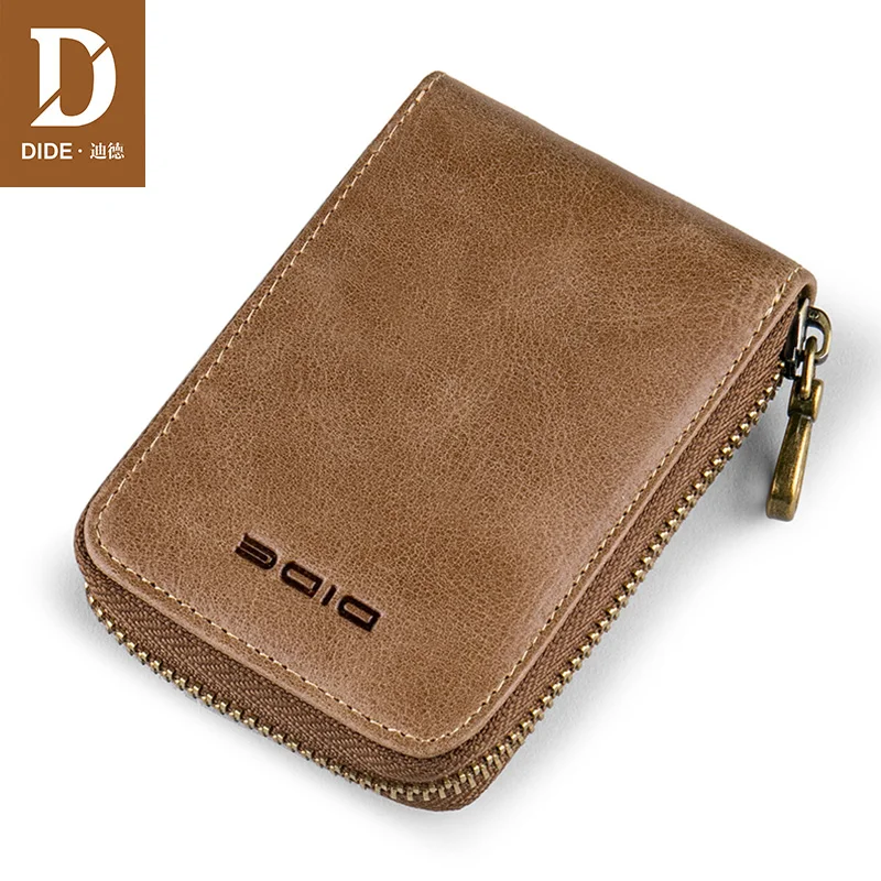 DIDE маленький кошелек клатч из натуральной кожи для мужчин кредитные карты и ID