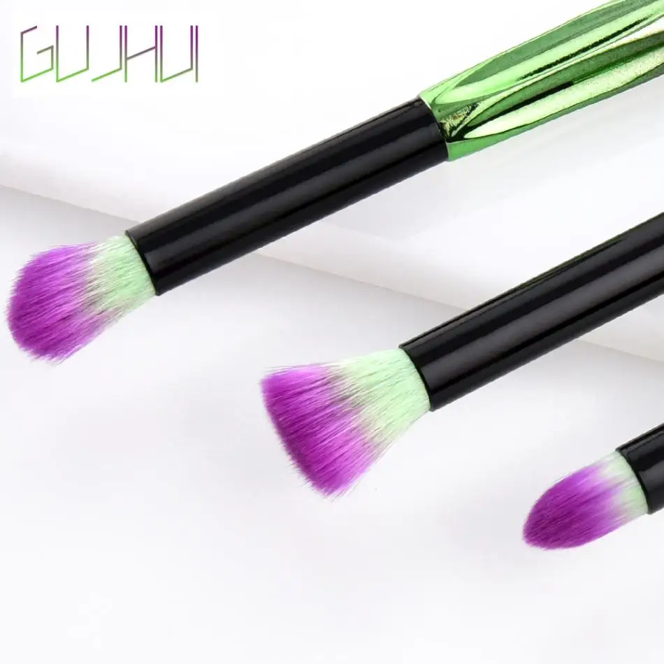 GUJHUI щетки 2 типов косметика бамбука комплект пудра корректор тени для век Make Up Brush