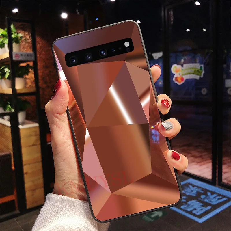 Зеркало Алмазный чехол для Samsung Галактики A50 A70 A30 A20 A10 M10 M20 M30 S10 E S8 S9 J6 плюс A9 A8 A6 A7 2018
