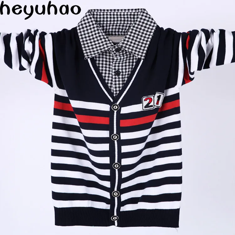 Хлопковая рубашка для мальчиков свитер с воротником|boys sweater|sweater boyssweater collar |