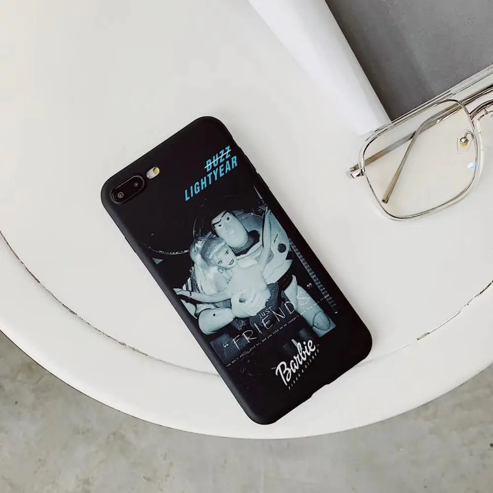 Soft Black TPU Buzz Lightyear Woody Spoof Funny Just Friends To Infinity An Beyond For iPhone 6/S 7 8 Plus X XR XS XSMAX |