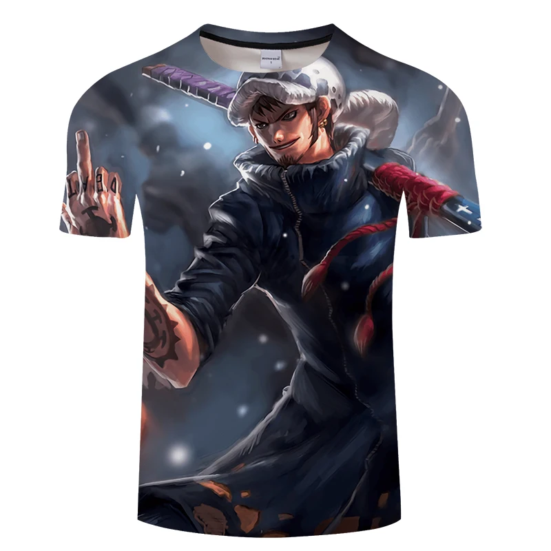 Аниме One Piece D. Футболка Luffy с 3D принтом из мультфильма забавная Новинка 2019 летняя