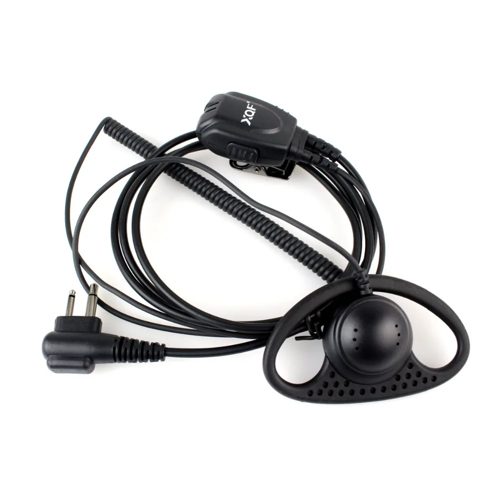 XQF 2 контактный b образный пружинный линейный наушник гарнитура PTT MIC для Kenwood HYT