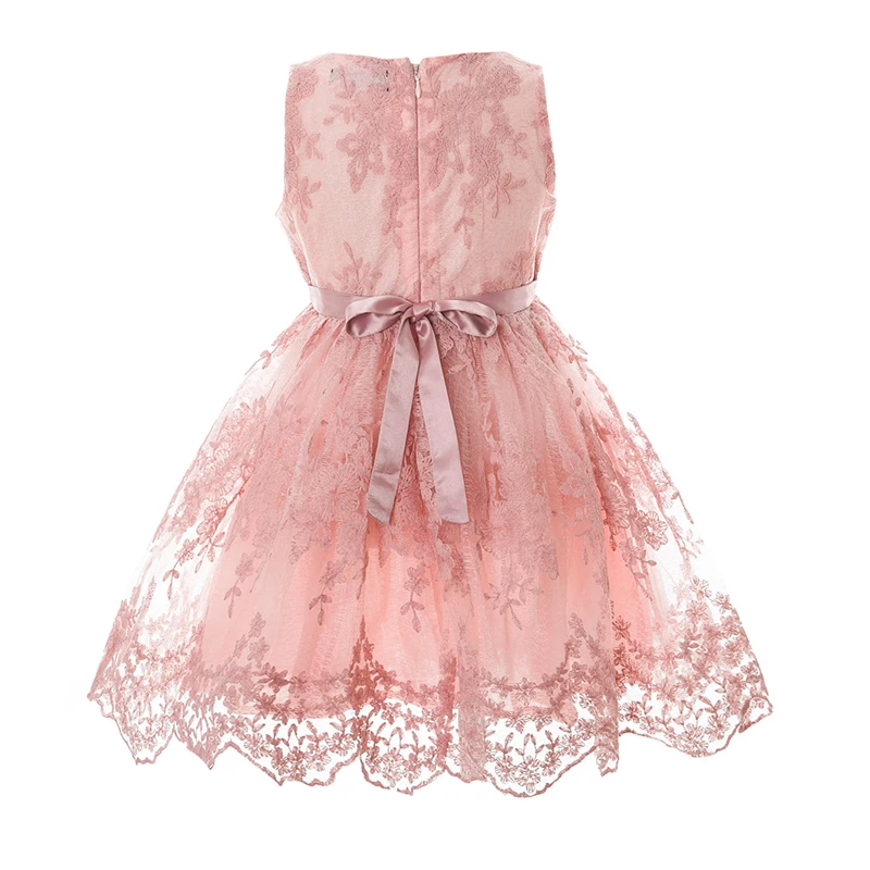 Girls Lace Dress Elegant Children Wedding Party Gown Pageant Baby Dresses Kids Flower Frock Princess Birthday Girl 2-7Year | Детская