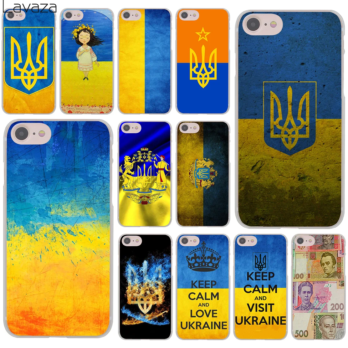 Твердый чехол для телефона Lavaza keep calm and посетите Украину с флагом iPhone XR X 11 Pro XS Max 8 7