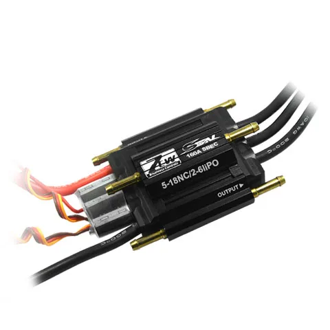 

ZTW SEAL 160A SBEC 3A бесщеточный ESC Отличная производительность для RC лодки с вперед и назад двусторонний
