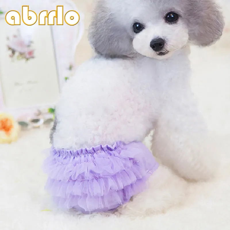 Abrlo кружевные оборки для домашних животных щенков собак подгузники