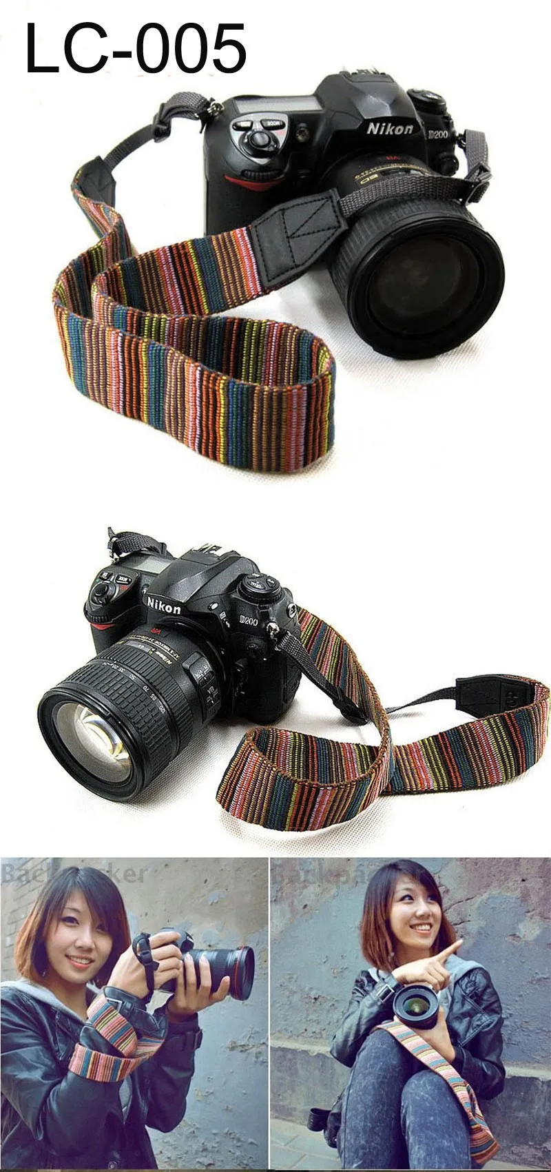 Винтажный корейский стиль SLR DSLR камера ремешок на шею, через плечо компьютер тканые хлопчатобумажные ткани для Canon для Nikon SLR камеры s