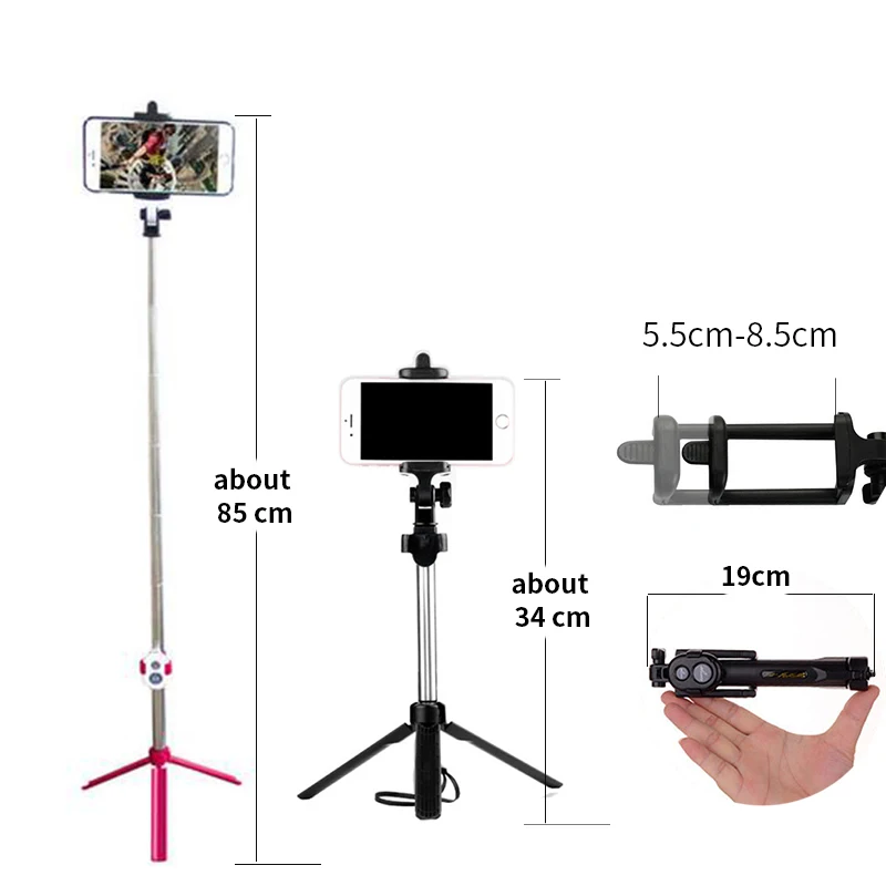 Пульт дистанционного управления Bluetooth Штатив Держатель селфи палка беспроводной