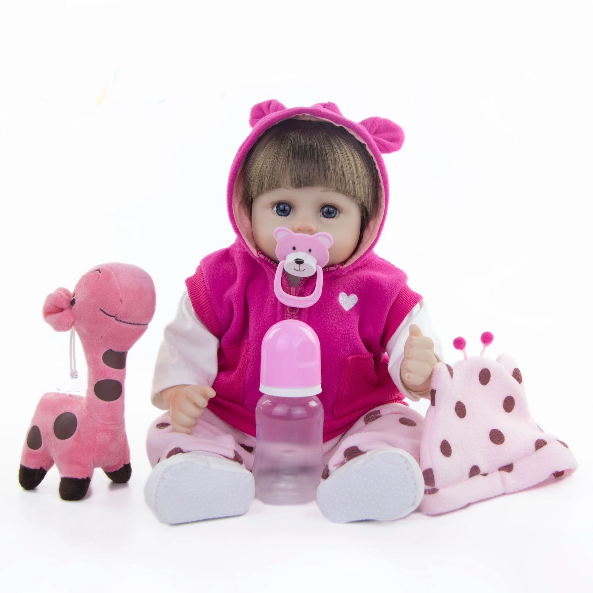 Кукла реборн Мягкая силиконовая 17 дюймов | Игрушки и хобби