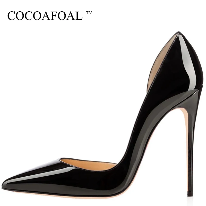 COCOAFOAL женские свадебные туфли с острым носком на высоком каблуке большие размеры