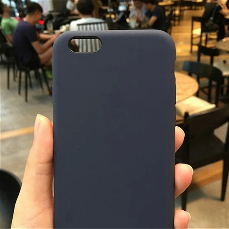 Оригинальный силиконовый чехол для iPhone 11 X XR XS Max Pro чистый цвет 7 8 Plus 6S 6 5 5S SE |