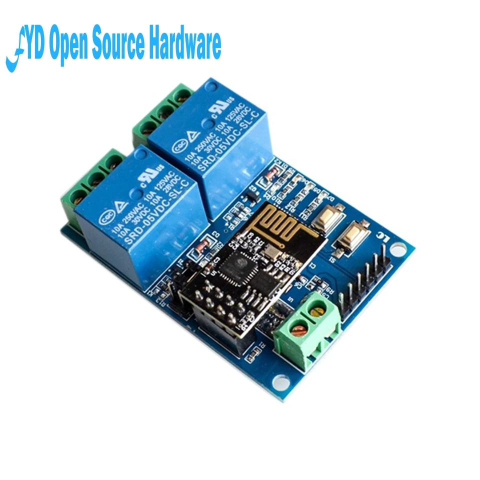 1 шт. 5 в ESP8266 ESP 01 2 WiFi реле канала модуль канальный релейный для IOT Smart Home Phone APP