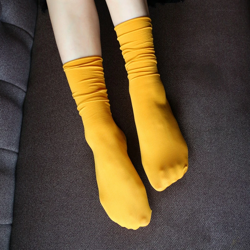 Цветные блестящие короткие женские носки ed милые модные хлопковые бархатные