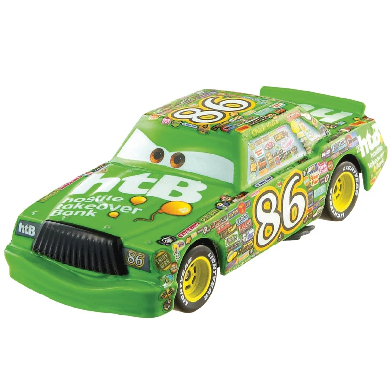 Disney Pixar Cars Lightning Mcqueen 2 шт./лот No.86 цыпленок Хикс мак грузовик и гонщик литье под