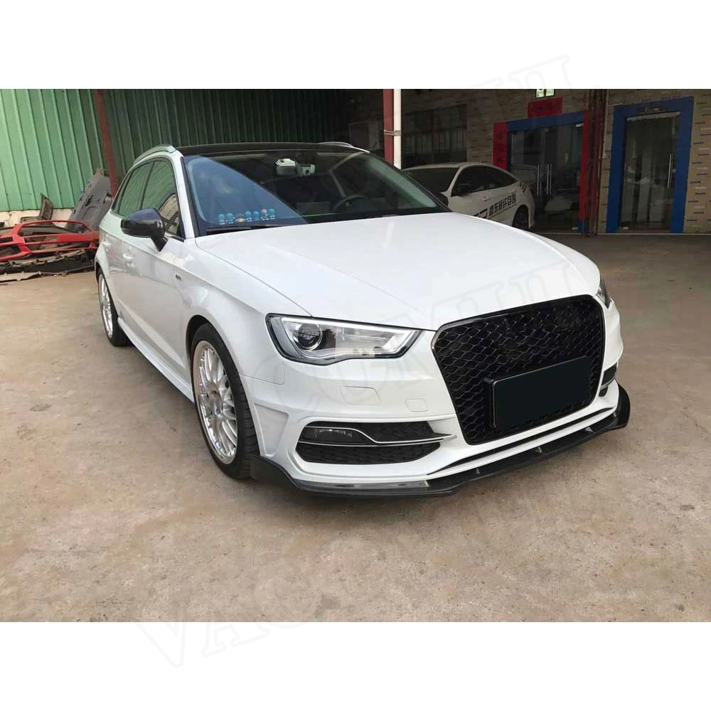 Карбоновые Передние Губы фартуки бампер подбородок для Audi A3 S3 хэтчбек-(не A3 Стандартный не седан) FRP бампер крышка