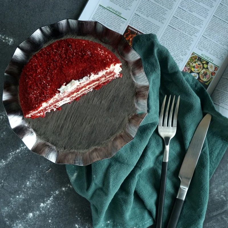 Sweetgo серебряный поднос для закусок подставка кекса инструменты украшения торта