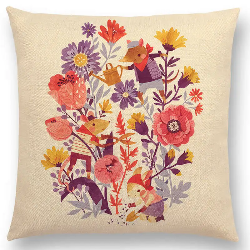 Лидер продаж лесные животные счастливая Повседневная жизнь белка лиса олень