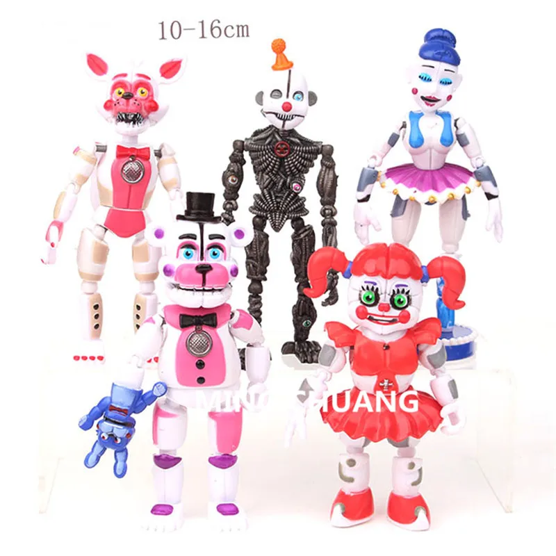 5 шт./лот Five Nights at Freddy's Mike Springtrap Phantom Freddy Puppet Foxy Chica ПВХ фигурка Коллекционная