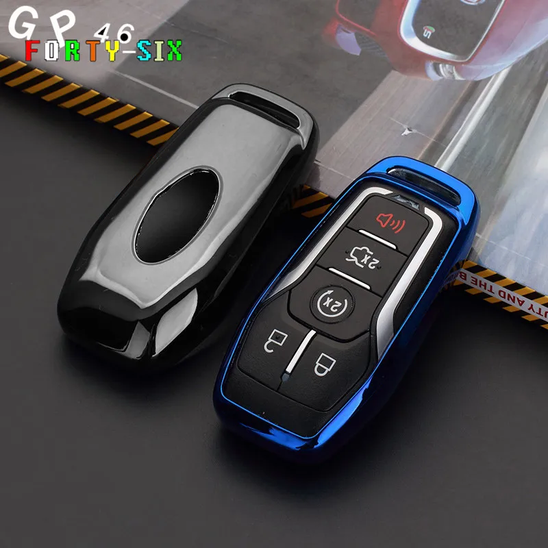 GPFORTYSIX Мягкий ТПУ чехол для ключа 2015 2016 FORD FUSION MONDEO MUSTANG F-150 LINCOLN EDGE EXPLORER MK 4 кнопки