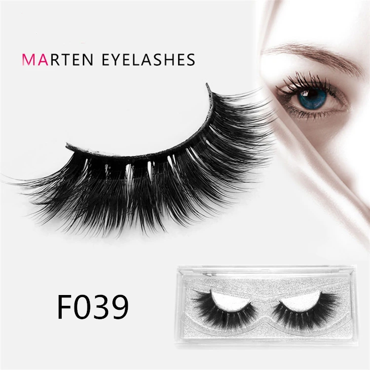 

Fashion Lady 3D Mink Lashes Wispy Fluffy False Eyelashes Handmade Crisscross Mink Eyelashes Eyelash Extension Fake Eye Lashes