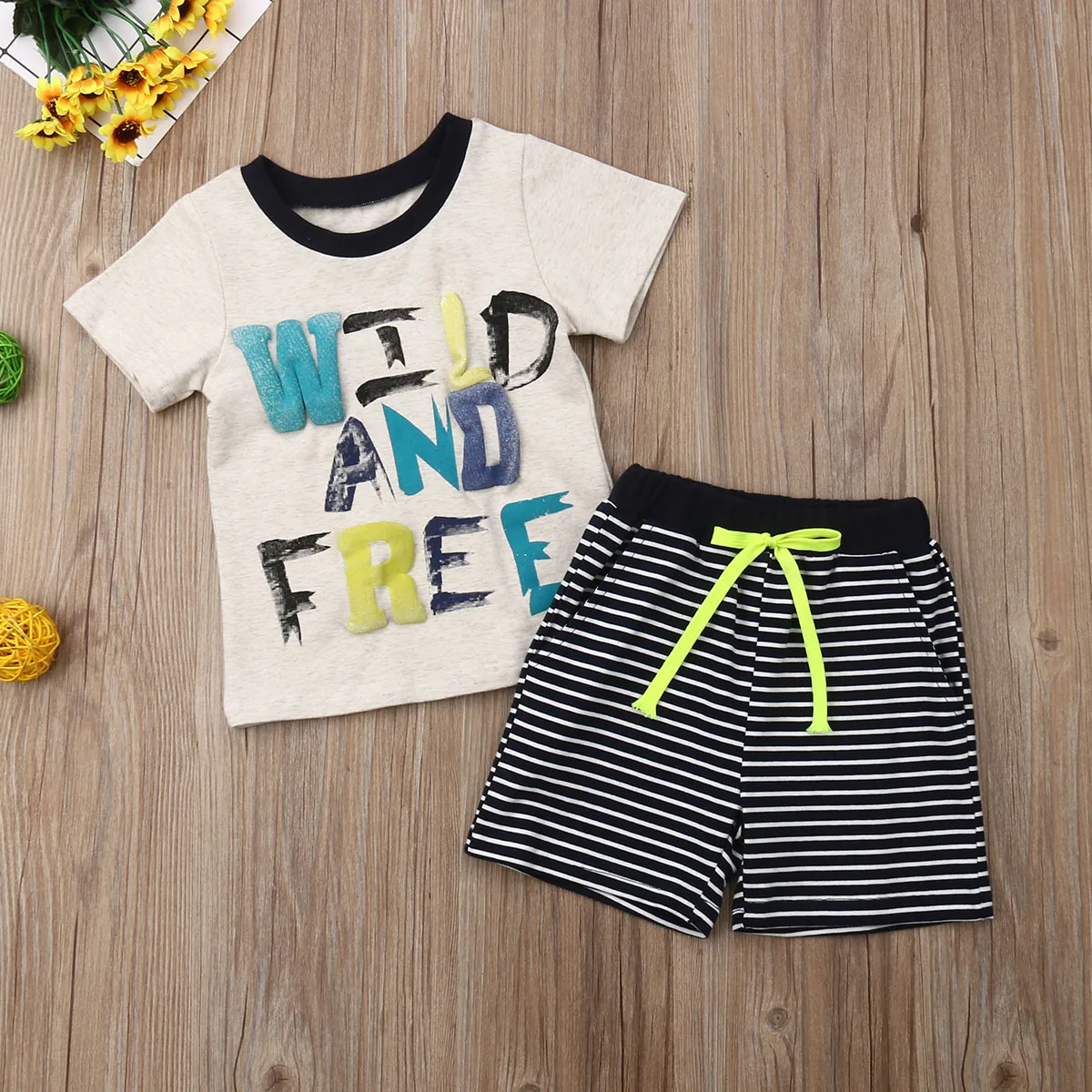 2019 комплект из 2 предметов для маленьких мальчиков топ с короткими рукавами и