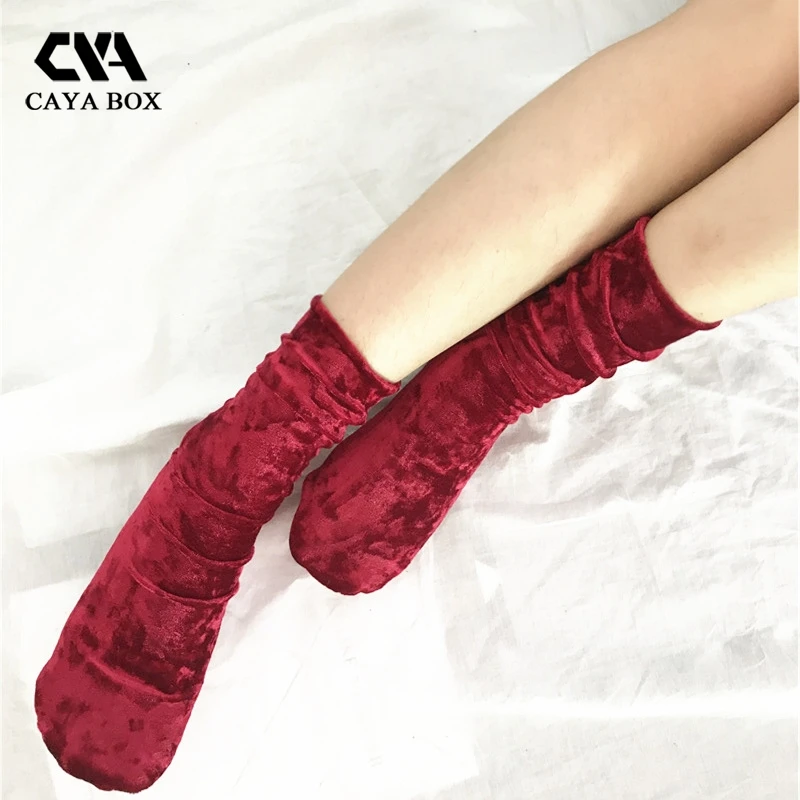 Топ со спущенным плечом розовый цвет винный носки для Для женщин бархатные