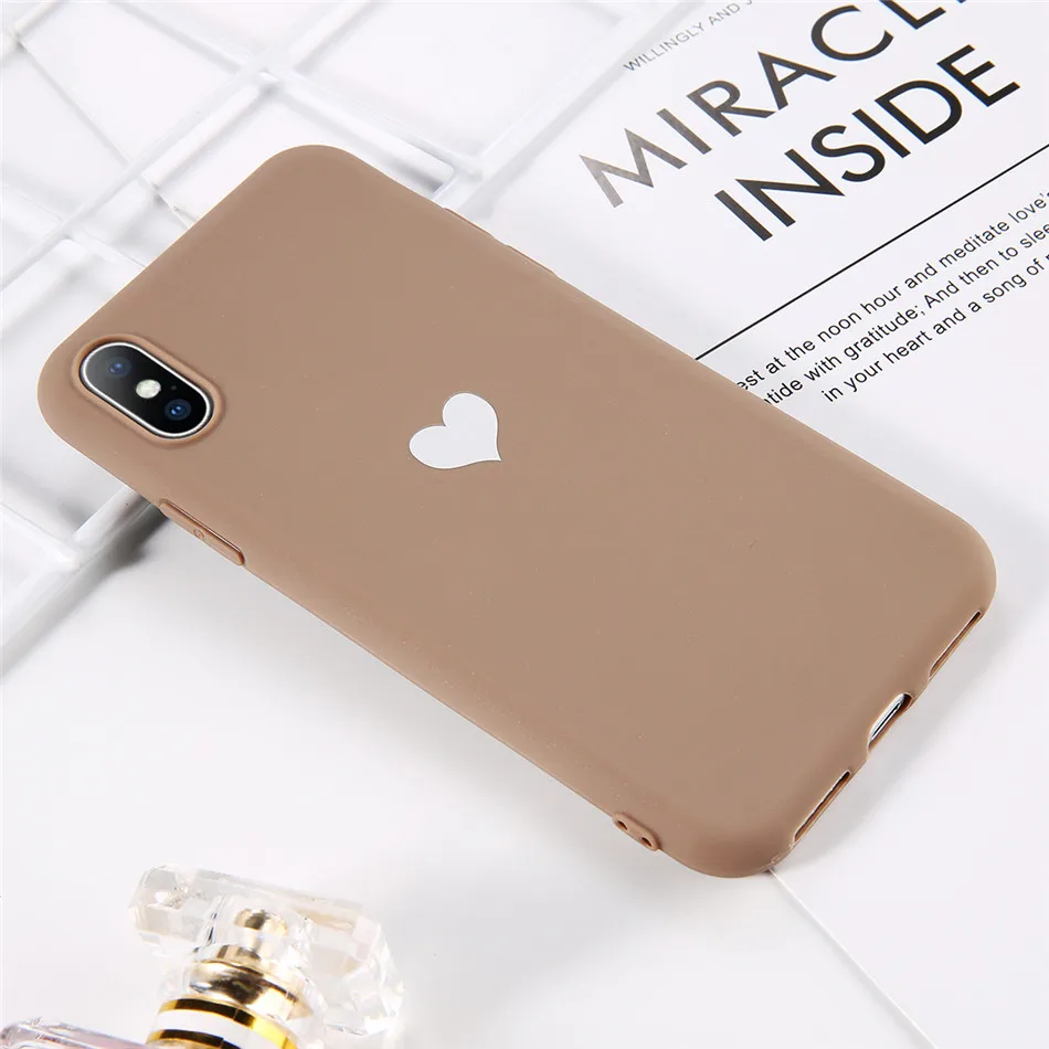 T2 USLION мягкий термополиуретановый светящийся чехол для телефона s для iPhone 7 8 6s Plus, светящийся Ультратонкий чехол для пары, чехол с сердечком для iPhone 11 Pro 7Plus - Цвет: T2