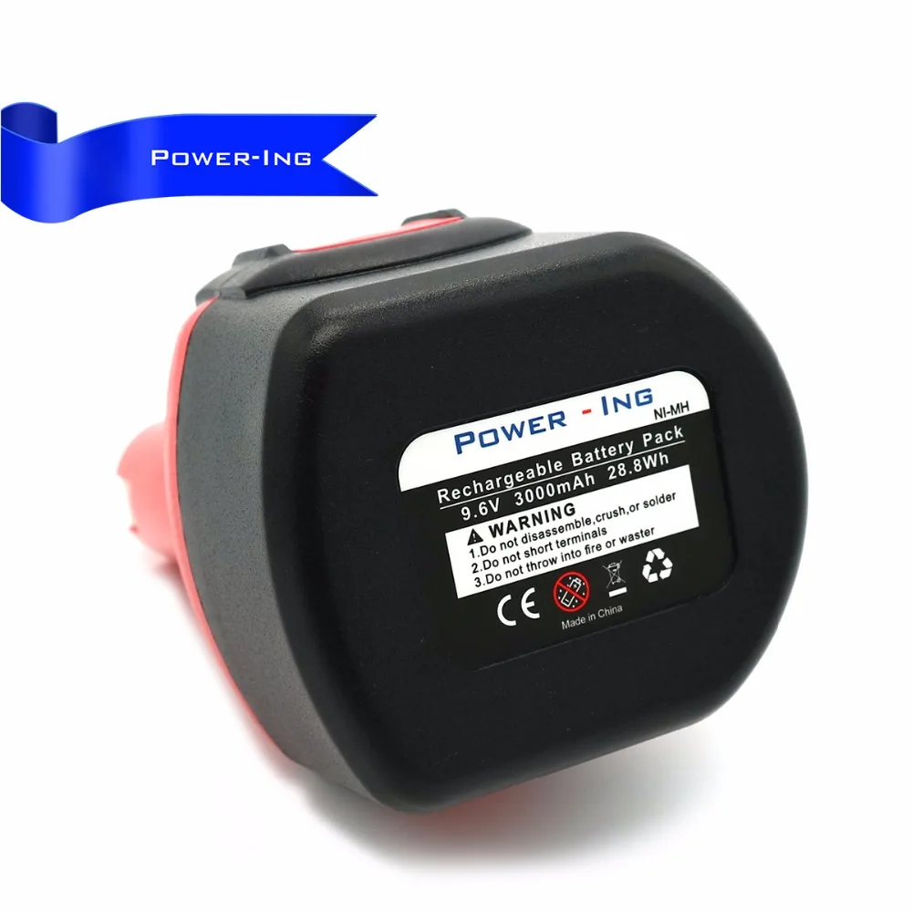 Power Ing BAT048 9 6 V 3000mAh Ni MH Аккумуляторная батарея для Bosch PSR 960 2 607 335 272 32609 RT