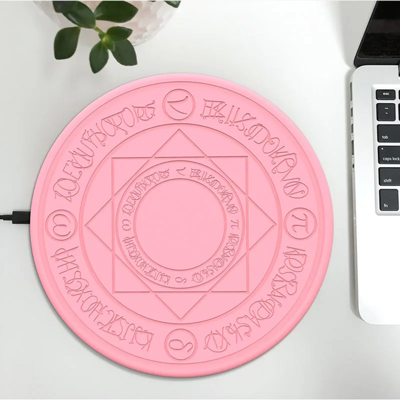 pink-type C port Аниме cardcaptor card captor sakura sailor moon Беспроводное зарядное устройство Быстрая зарядка - Цвет: pink-type C port