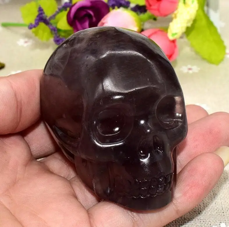 

3 ''натуральный разноцветный флюорит, резной хрустальный череп, лечение кристаллов