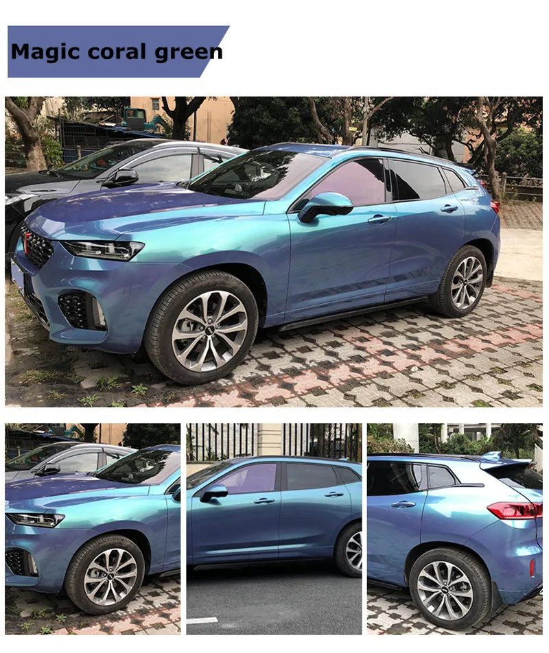 

1.52x18m High Quality Wholesale Magic Coral Pink Vehicle Vinyl Graphics Auto Car Wrap