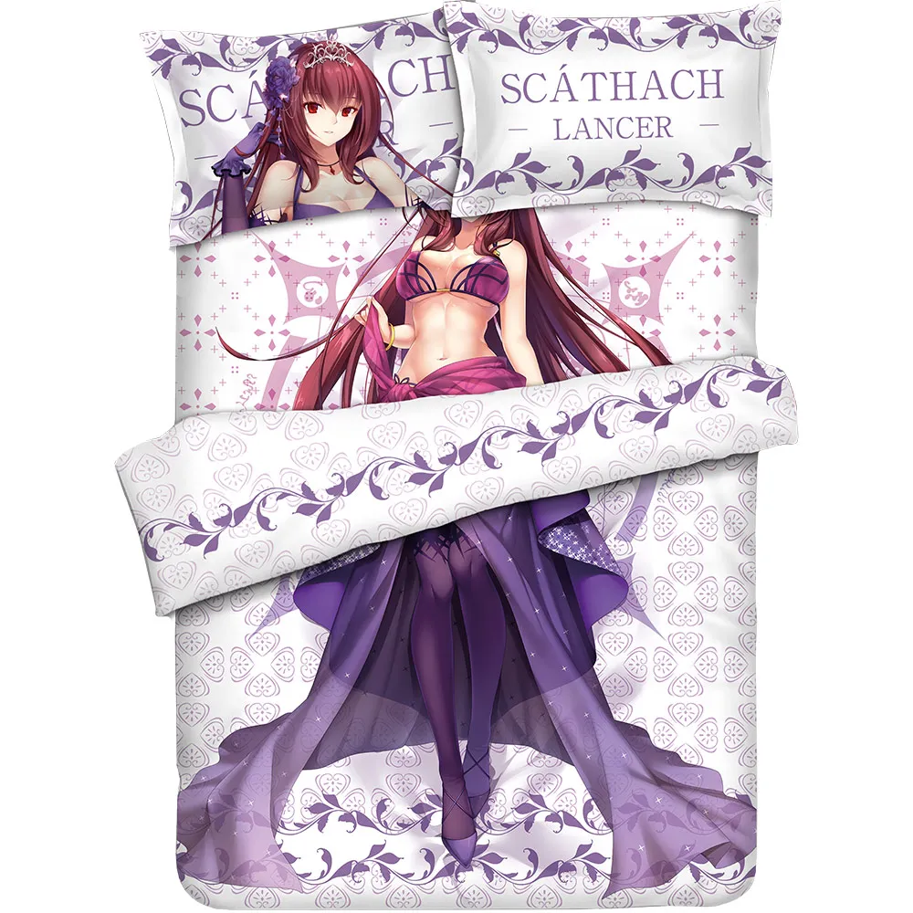 Комплект постельного белья из простыни пододеяльника наволочки аниме JK Game Fate Grand